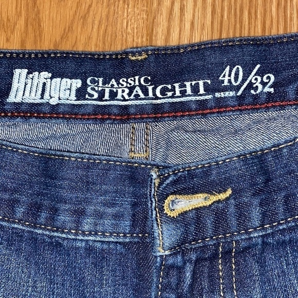 Tommy Hilfiger Men’s Classic Straight Blue Jeans (Size 40/32) - Picture 5 of 10